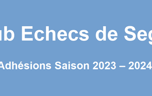 Adhésions 2023 2024