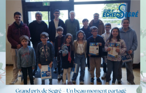 Grand Prix d’échecs du club de Segré — Samedi 11 avril 2026