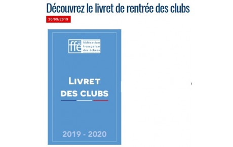 livret de rentrée des clubs
