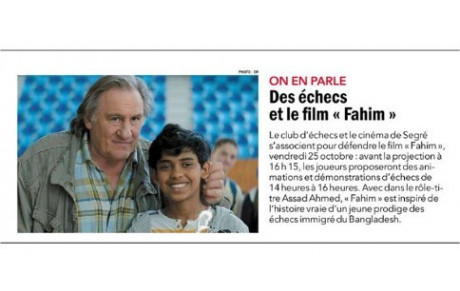 Le Film Fahim et animations jeux d'échecs