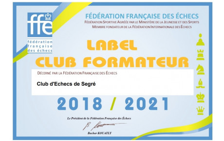 Segré décroche le label formateur